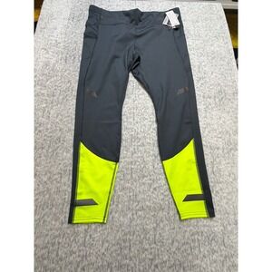 Brooks Run Visible Tight Women's Black Neon Yellow Size XL LowLight High Vis NWT